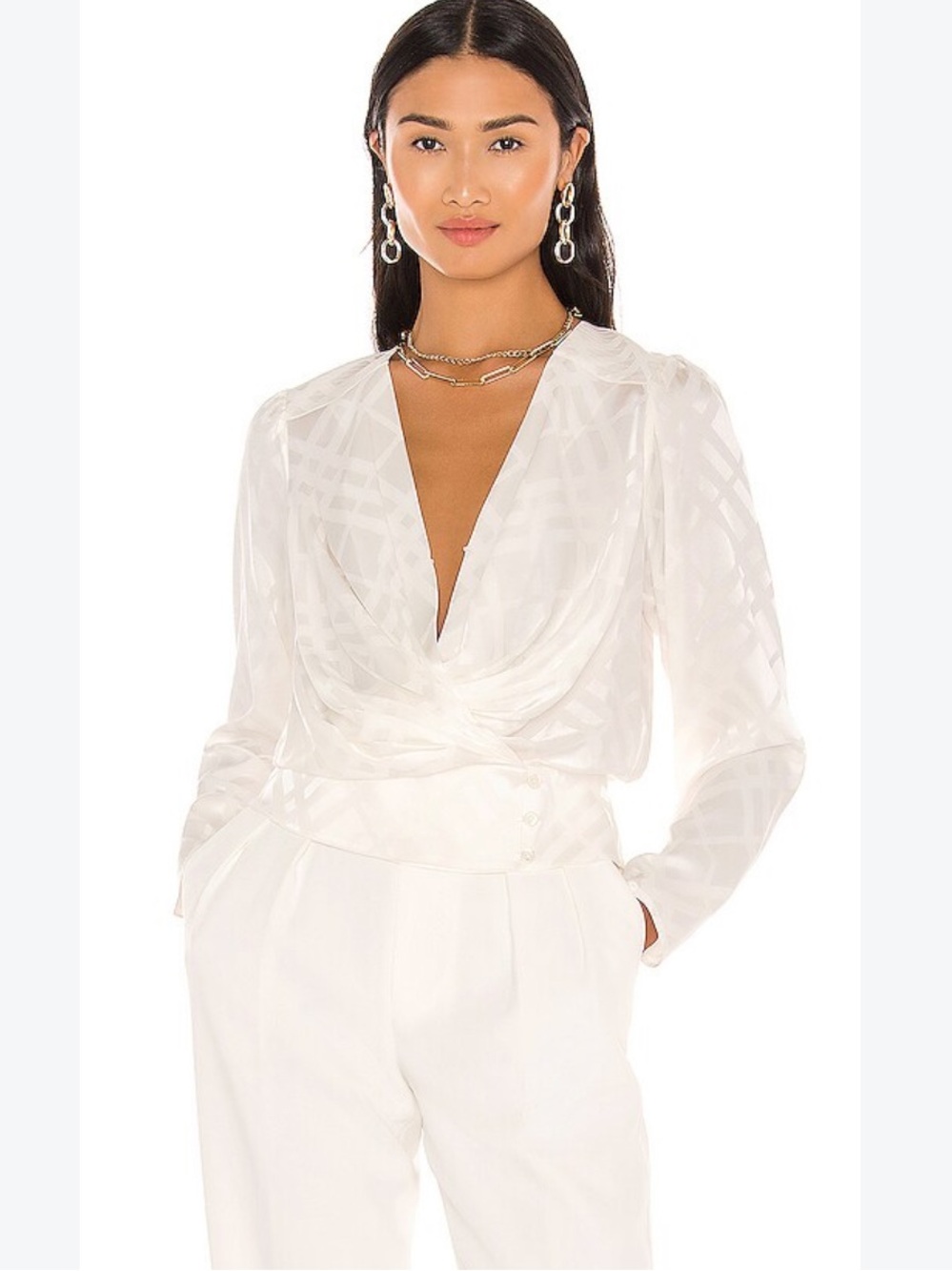 BNWT Anine bing $470 x Helena Christensen June blouse